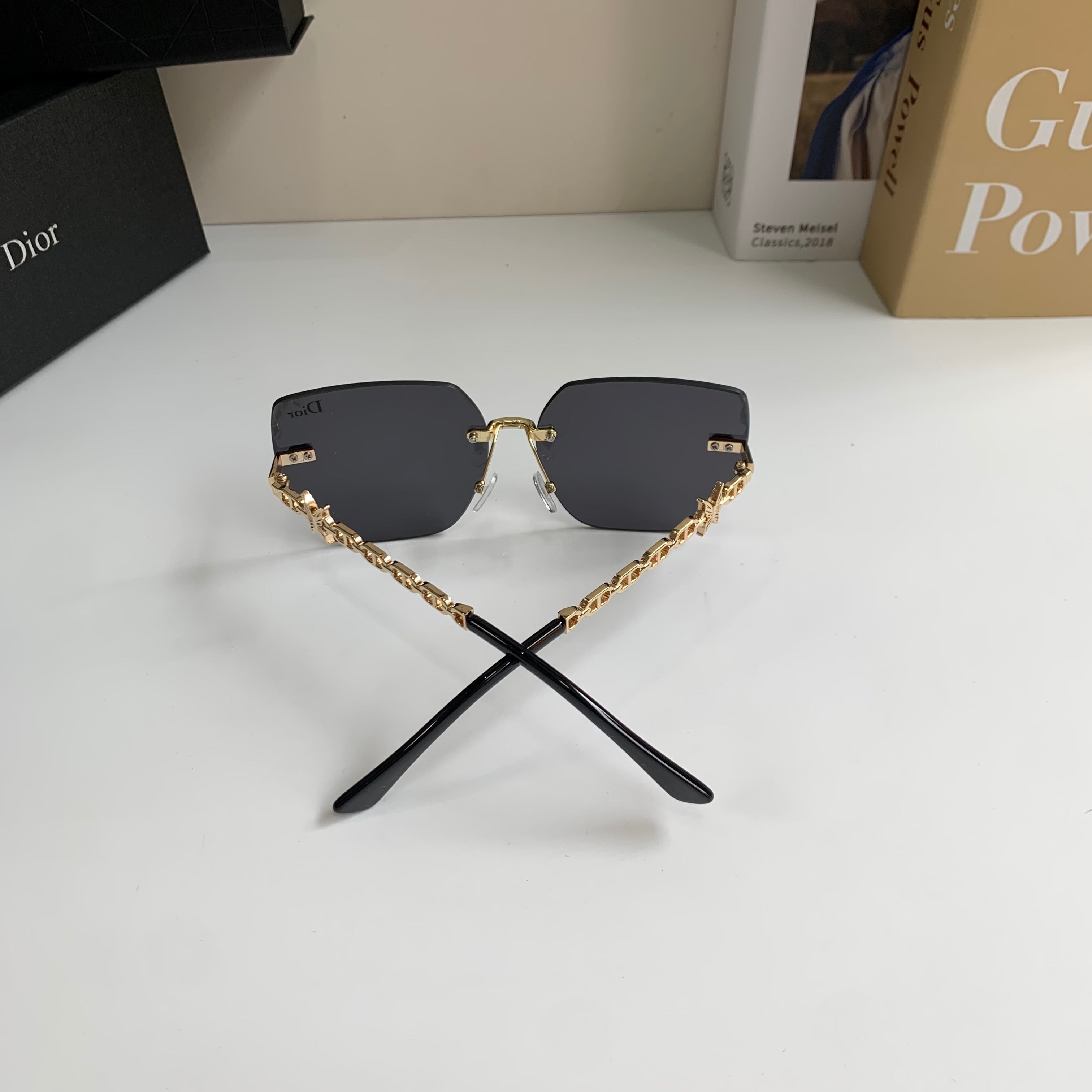 Dior Polarized Square Silver Lens Sunglasses for Men & Women - 415491 - detail image 9