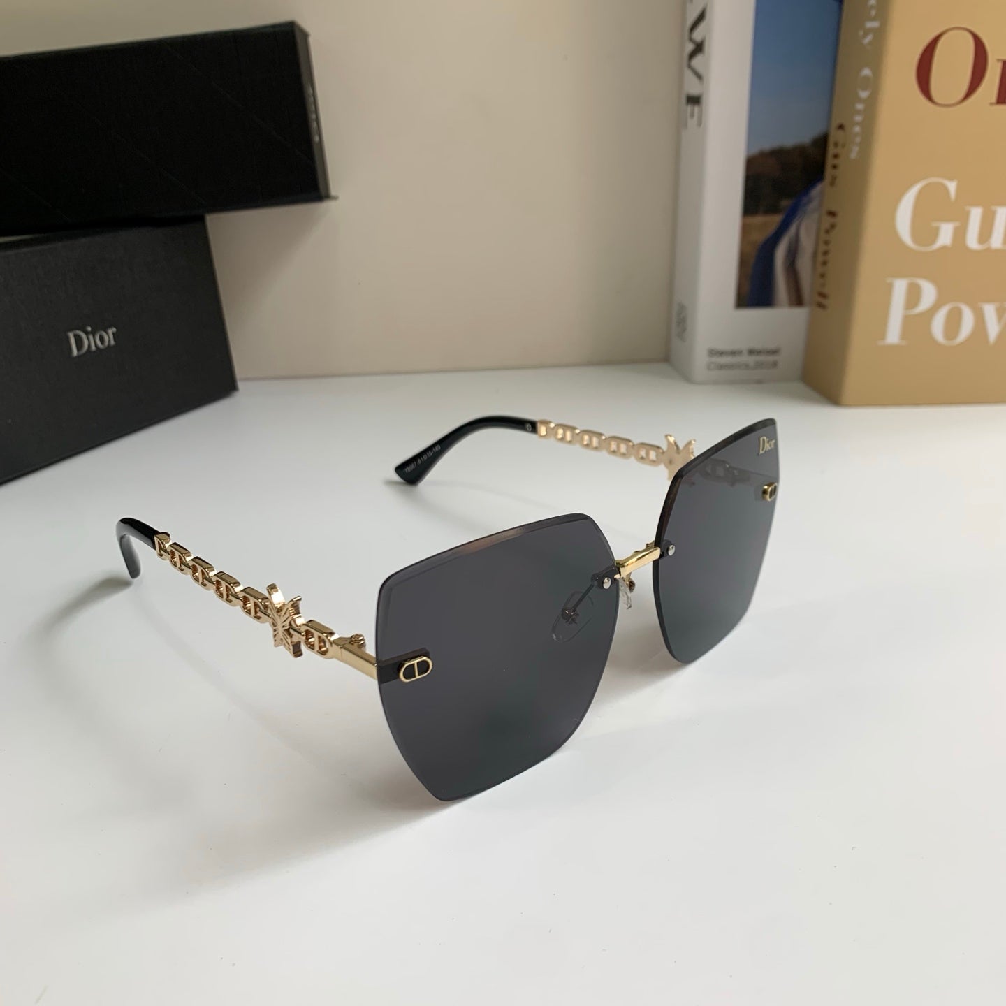 Dior Polarized Square Silver Lens Sunglasses for Men & Women - 486724