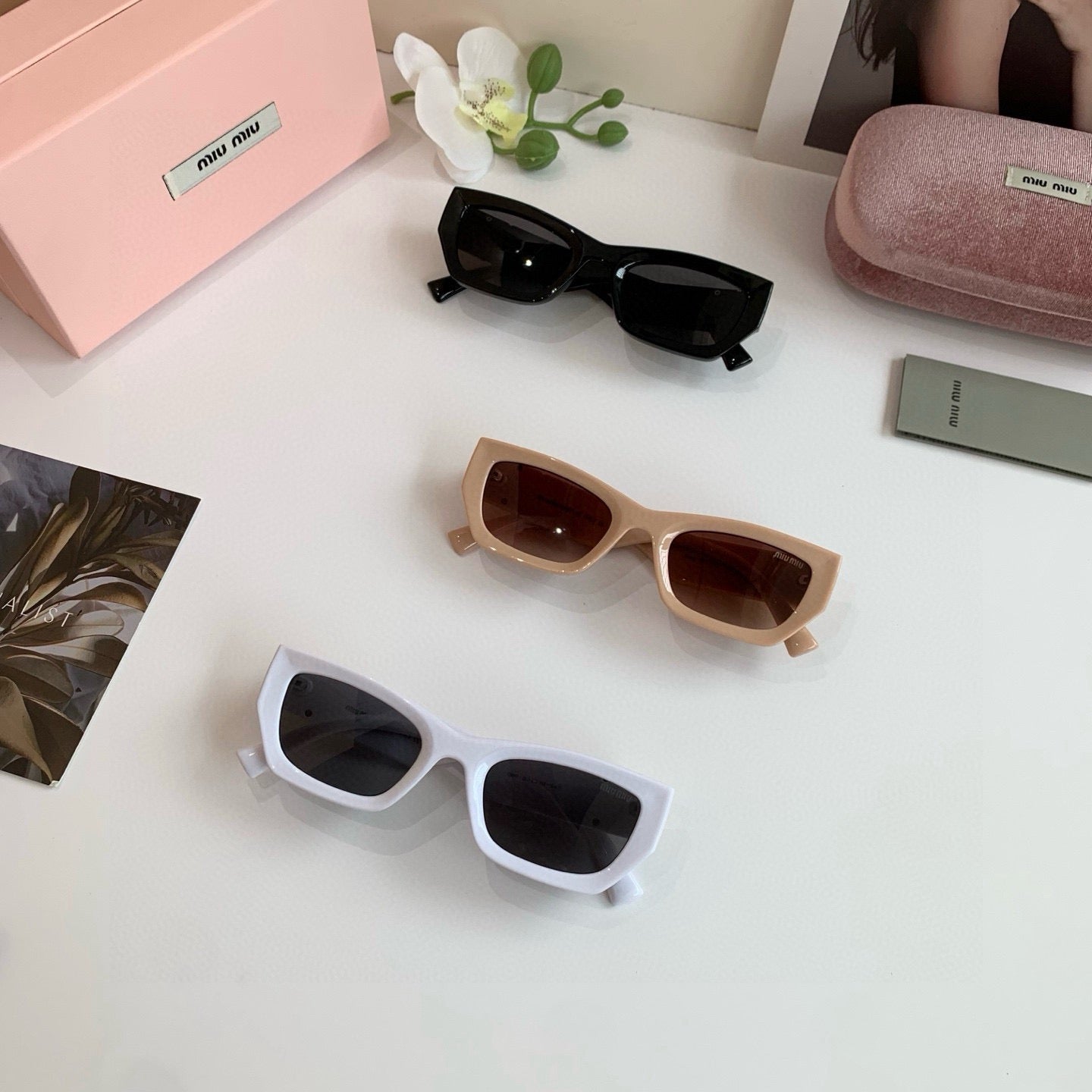 Miu Miu Square Silver Lens Sunglasses for Men & Women - 416270 - detail image 4