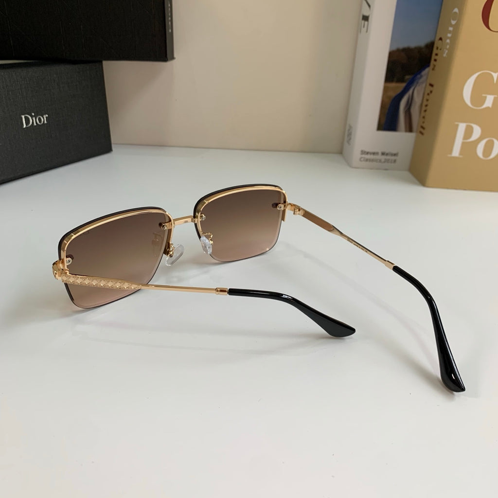 Dior Polarized Metal Fashion Brown Lens Sunglasses for Men & Women - detail image 8