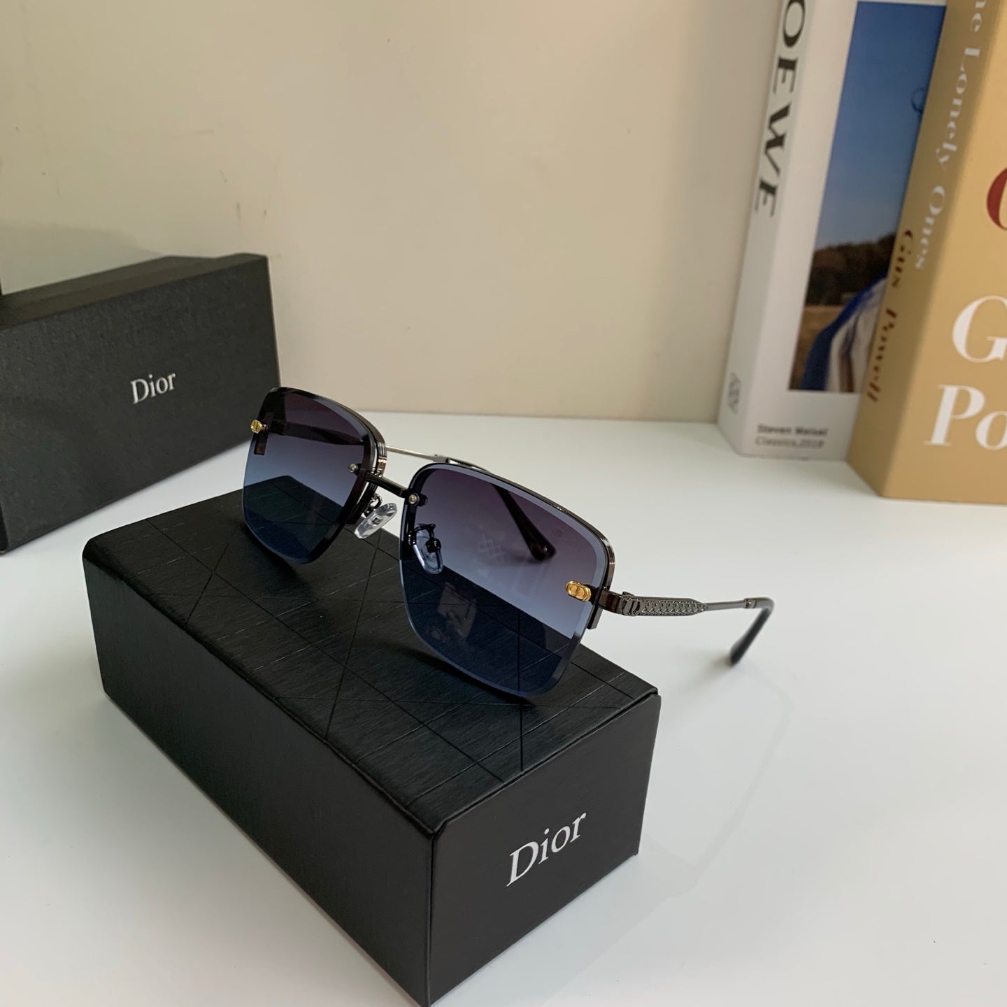 Dior Polarized Metal Fashion Silver Lens Sunglasses for Men & Women - 486762 - detail image 5