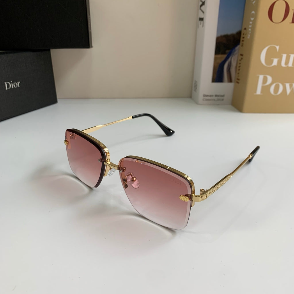 Dior Polarized Metal Fashion Red Lens Sunglasses for Men & Women - detail image 2