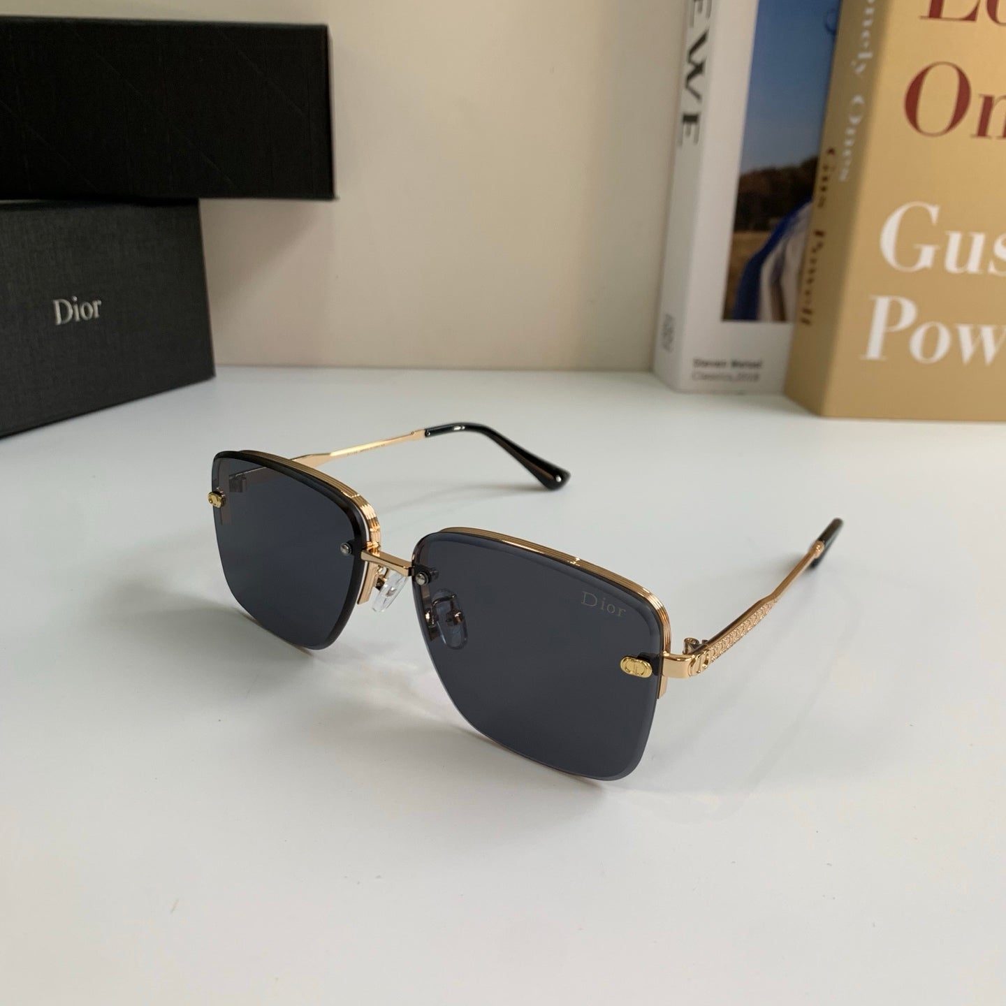 Dior Polarized Metal Fashion Silver Lens Sunglasses for Men & Women - detail image 2