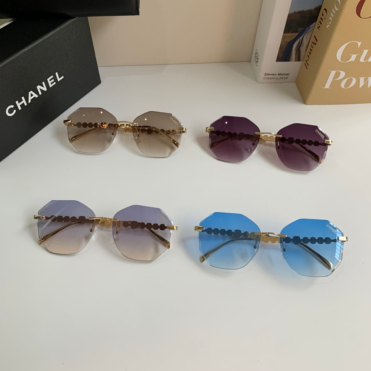 Chanel Fashion Blue Lens Sunglasses for Men & Women - 486515 - detail image 9