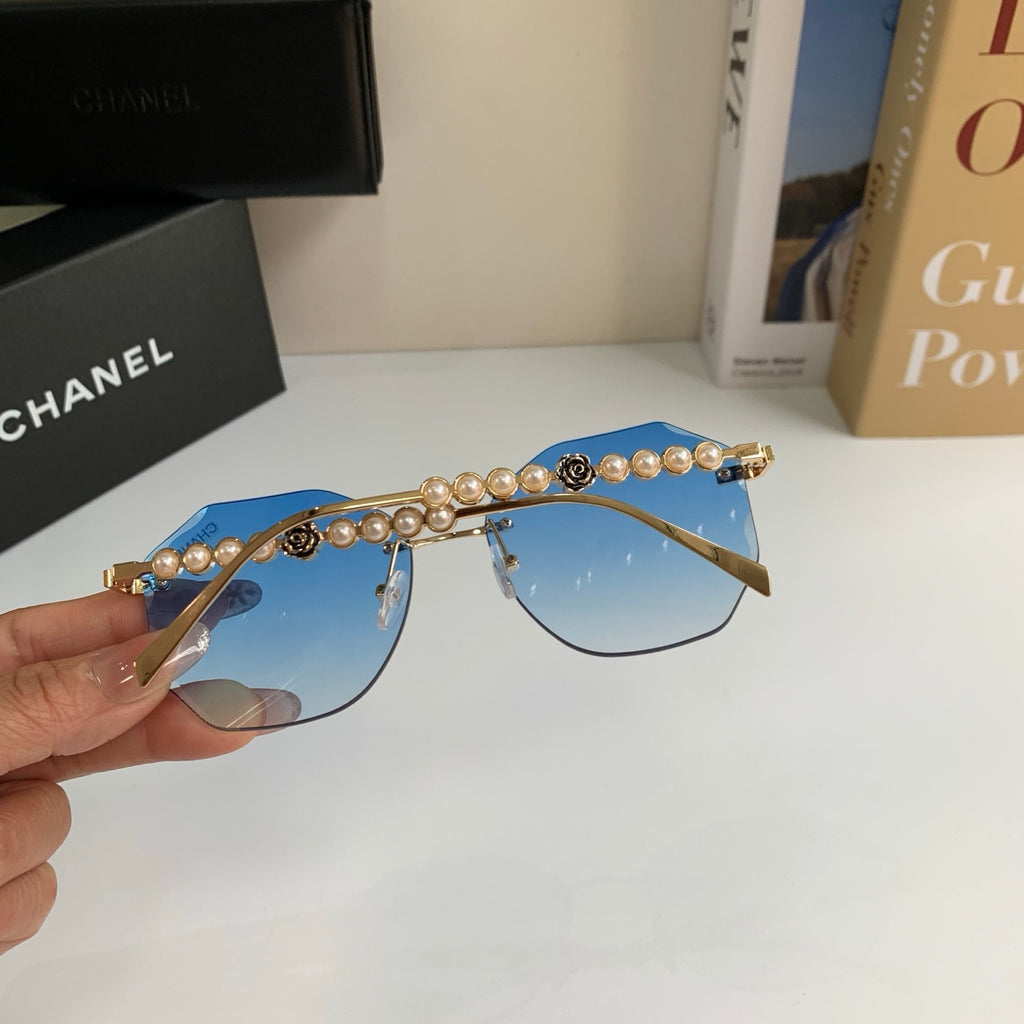 Chanel Fashion Blue Lens Sunglasses for Men & Women - 486515 - detail image 8