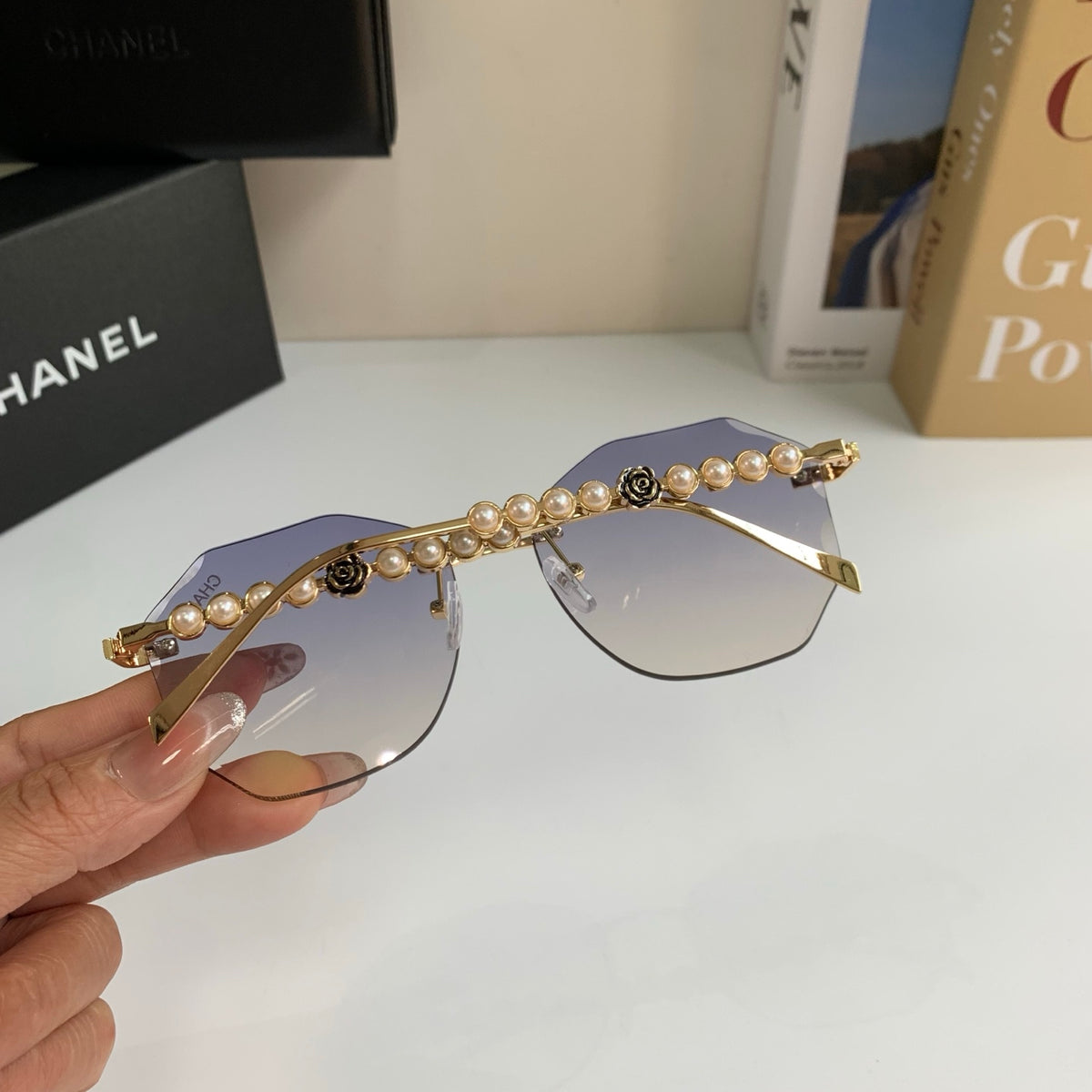 Chanel Fashion Silver Lens Sunglasses for Men & Women - 486517 - detail image 8