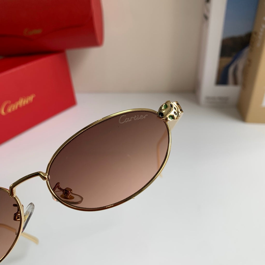 Cartier Cat-Eye Red Lens Sunglasses for Men & Women - detail image 7