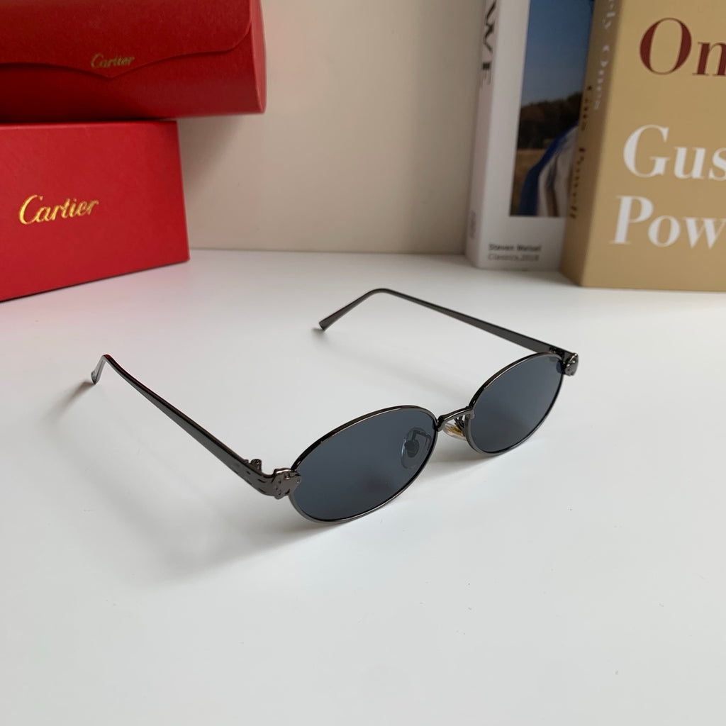 Cartier Cat-Eye Silver Lens Sunglasses for Men & Women - 415832