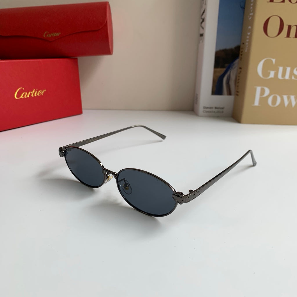 Cartier Cat-Eye Silver Lens Sunglasses for Men & Women - 415832 - detail image 2