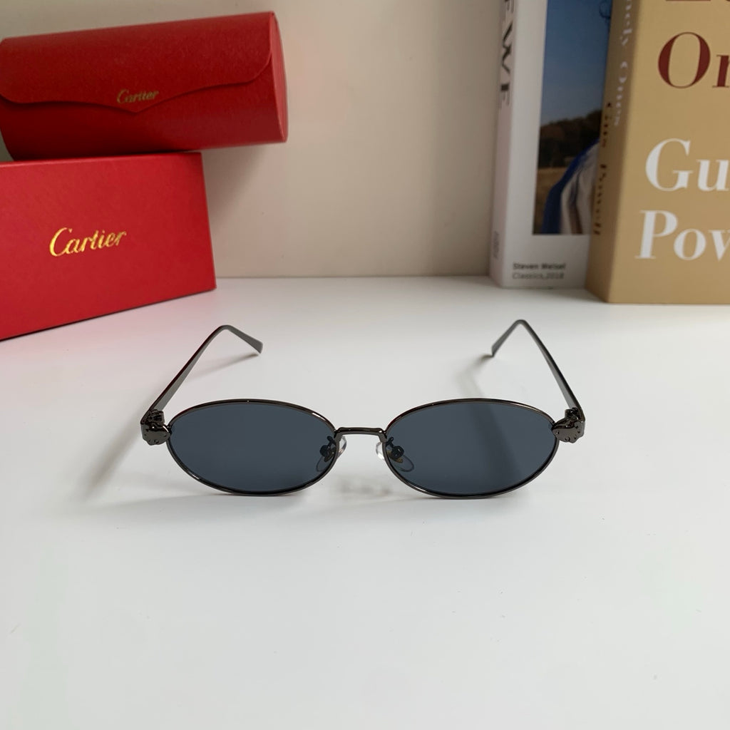 Cartier Cat-Eye Silver Lens Sunglasses for Men & Women - 415832 - detail image 3