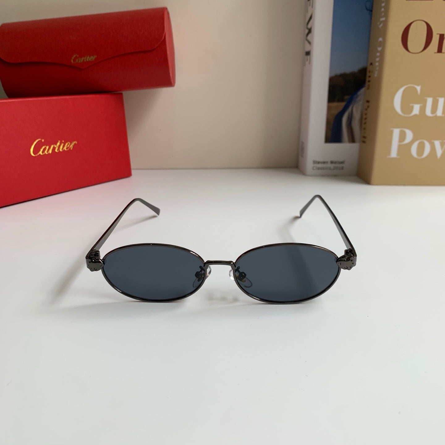 Cartier Cat-Eye Silver Lens Sunglasses for Men & Women - 415832 - detail image 3