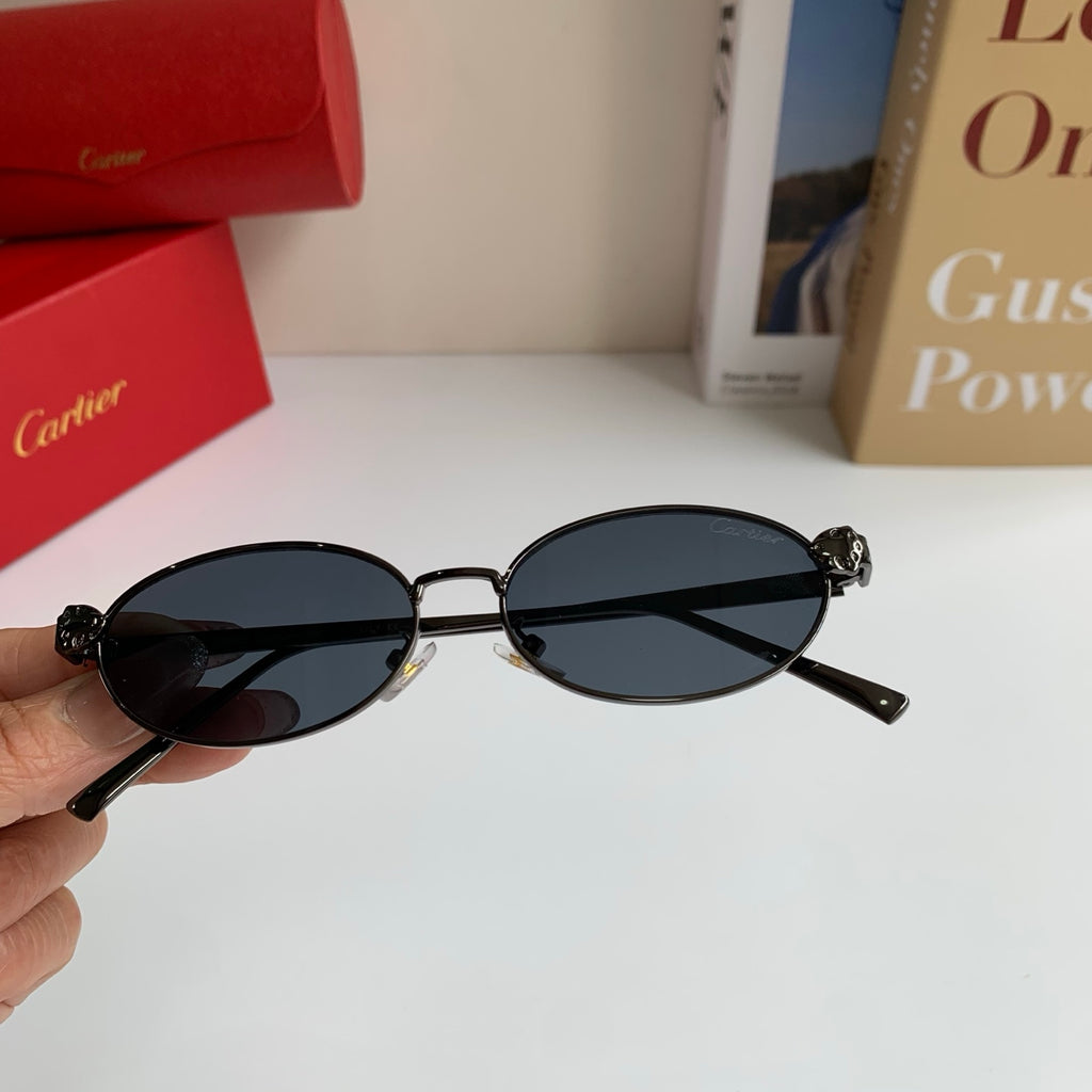 Cartier Cat-Eye Silver Lens Sunglasses for Men & Women - 415832 - detail image 4
