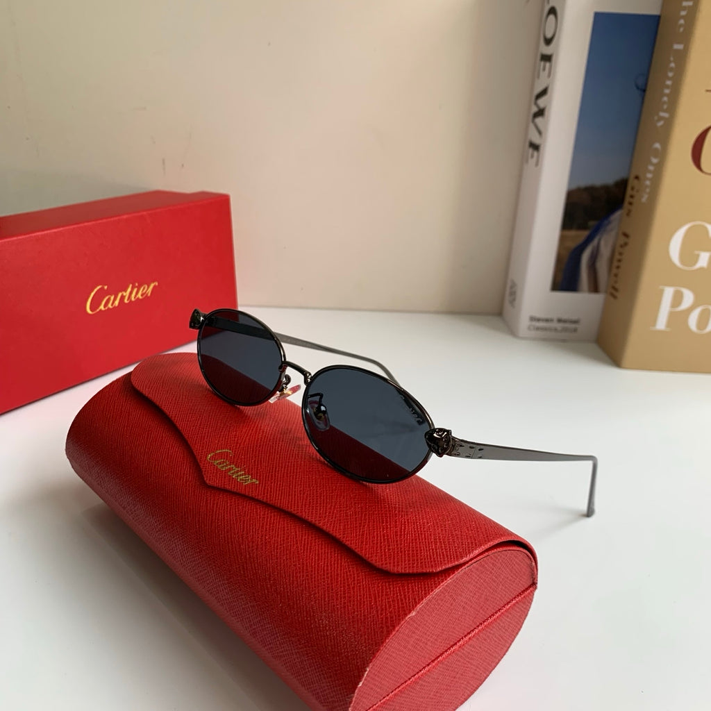 Cartier Cat-Eye Silver Lens Sunglasses for Men & Women - 415832 - detail image 5