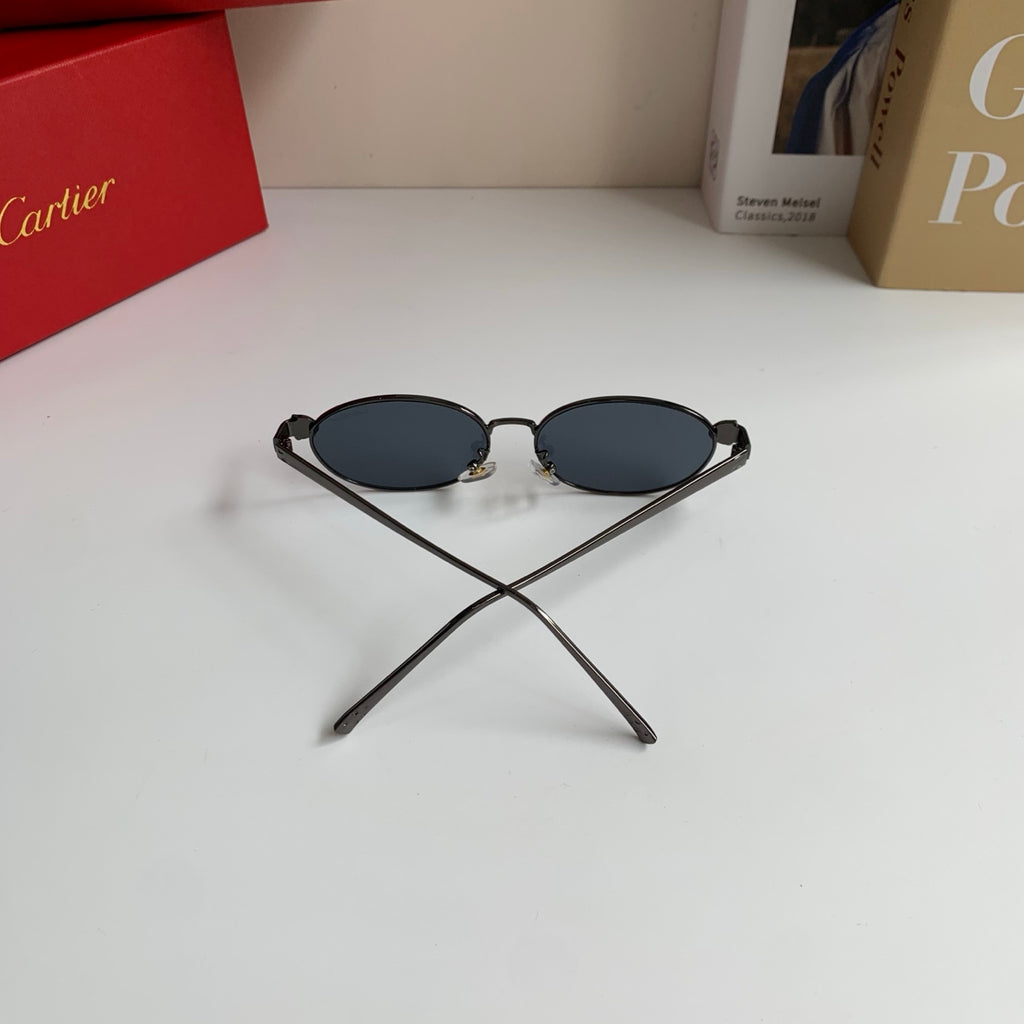 Cartier Cat-Eye Silver Lens Sunglasses for Men & Women - 415832 - detail image 8