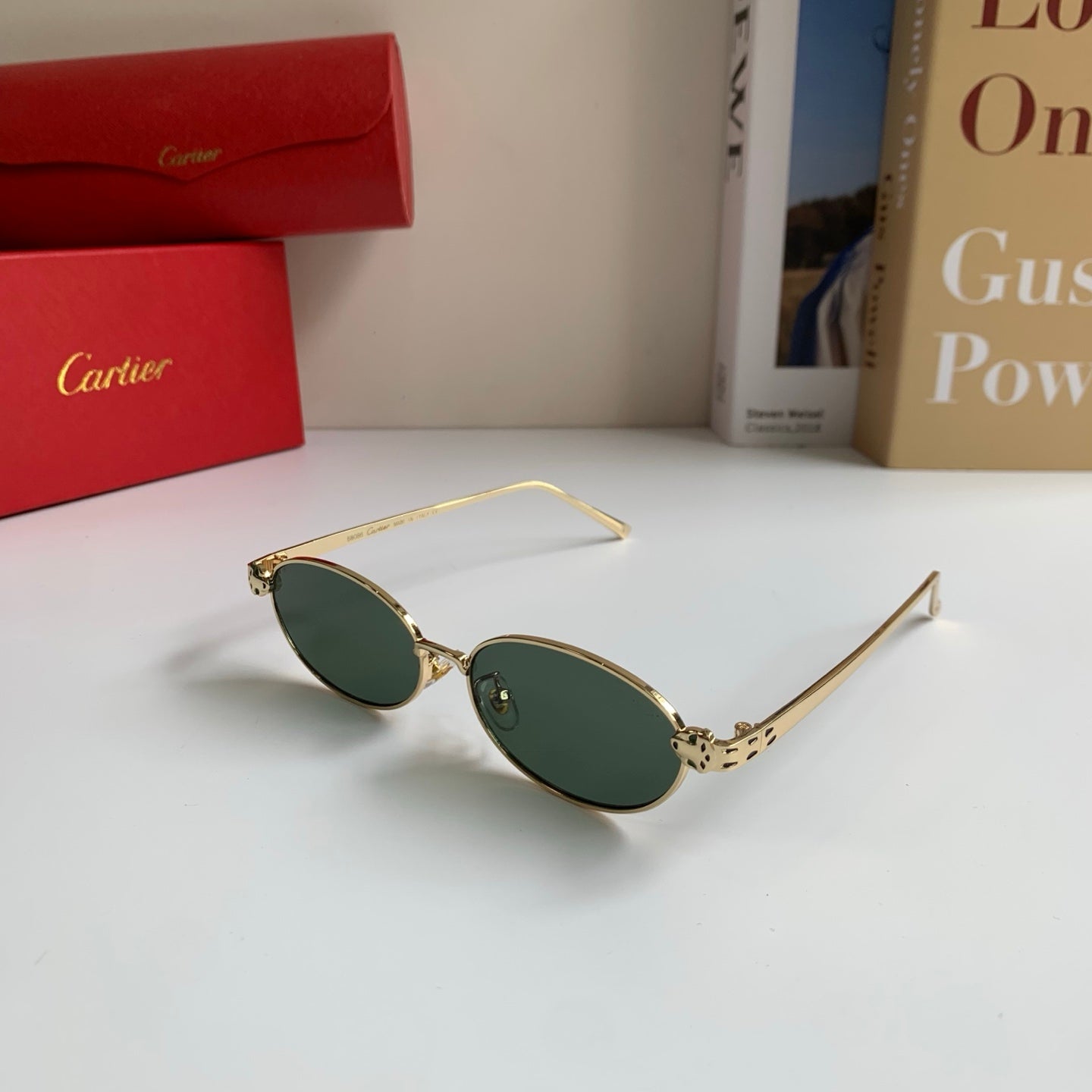 Cartier Cat-Eye Silver Lens Sunglasses for Men & Women - 415833 - detail image 2