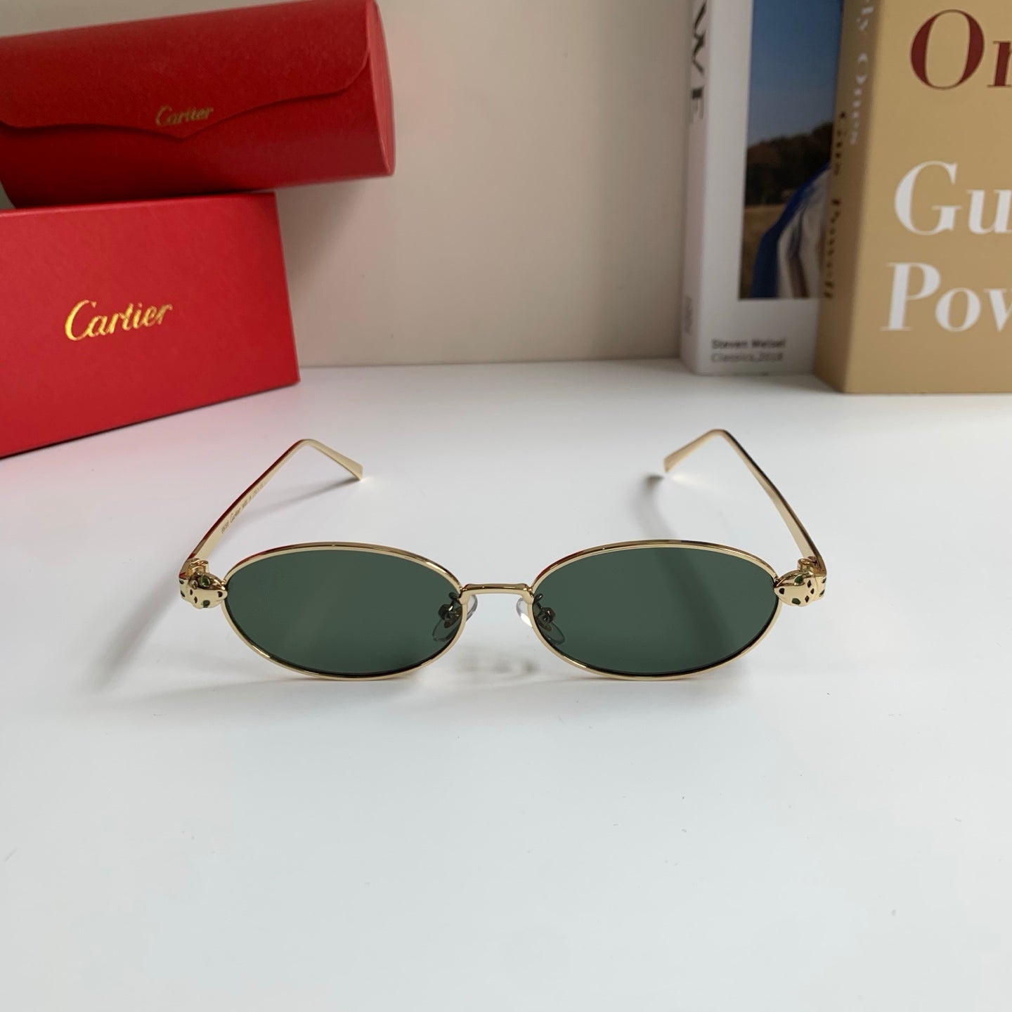 Cartier Cat-Eye Silver Lens Sunglasses for Men & Women - 415833 - detail image 5