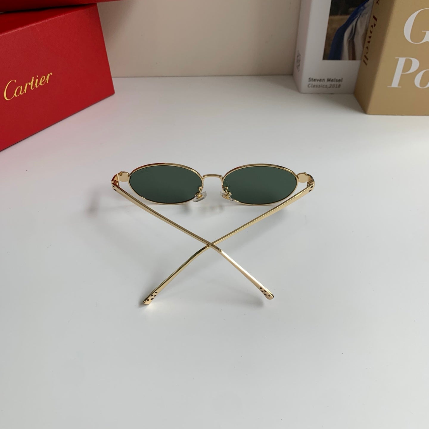 Cartier Cat-Eye Silver Lens Sunglasses for Men & Women - 415833 - detail image 7