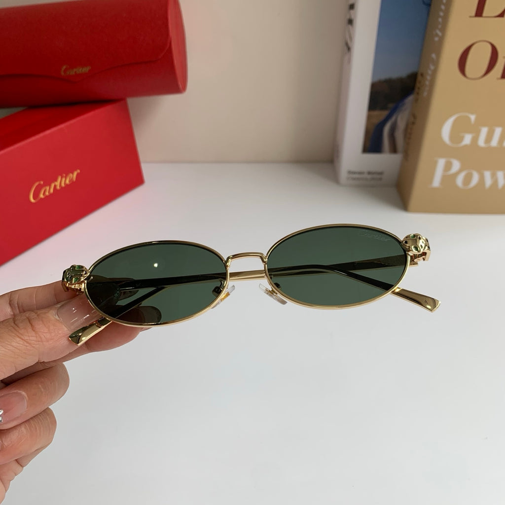 Cartier Cat-Eye Silver Lens Sunglasses for Men & Women - 415833 - detail image 3
