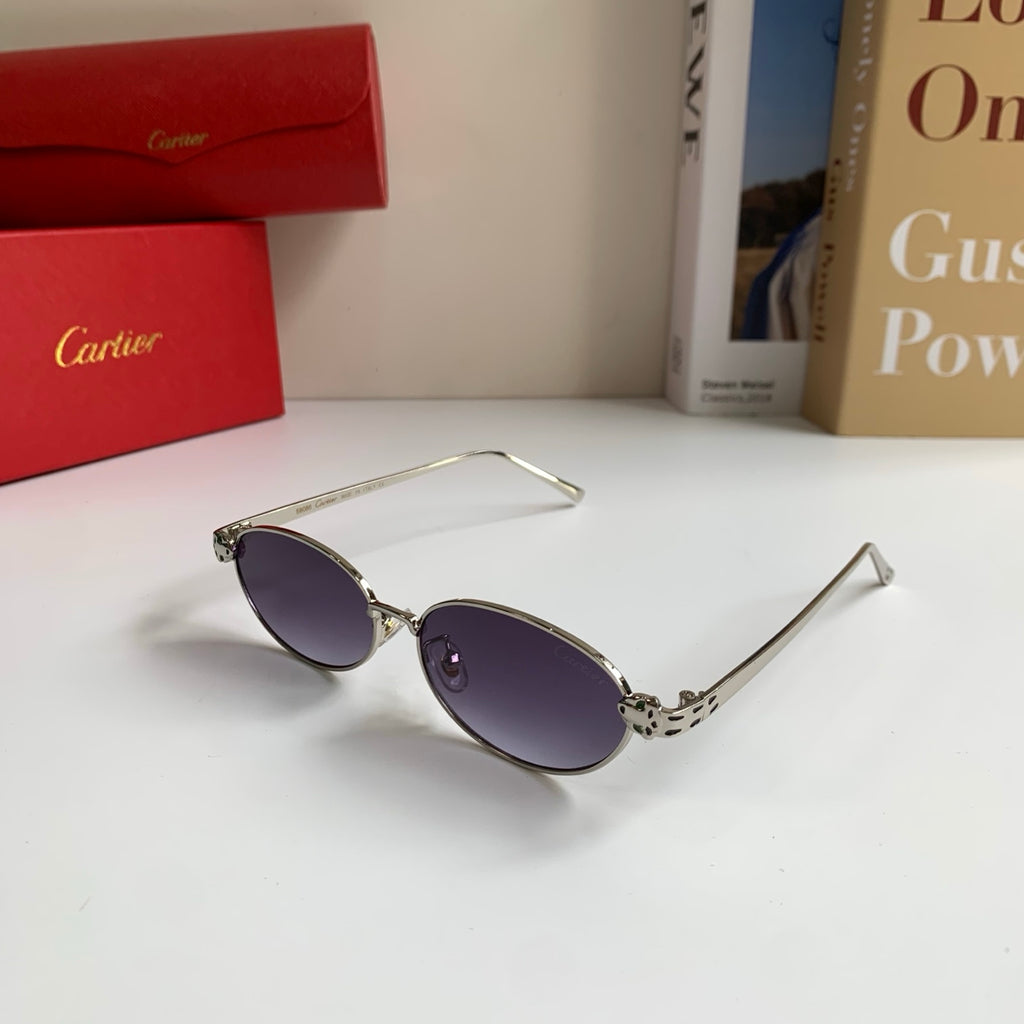 Cartier Cat-Eye Silver Lens Sunglasses for Men & Women - 415835 - detail image 2