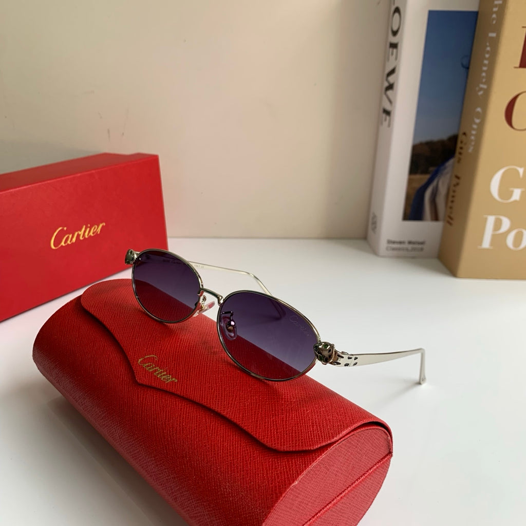 Cartier Cat-Eye Silver Lens Sunglasses for Men & Women - 415835 - detail image 4