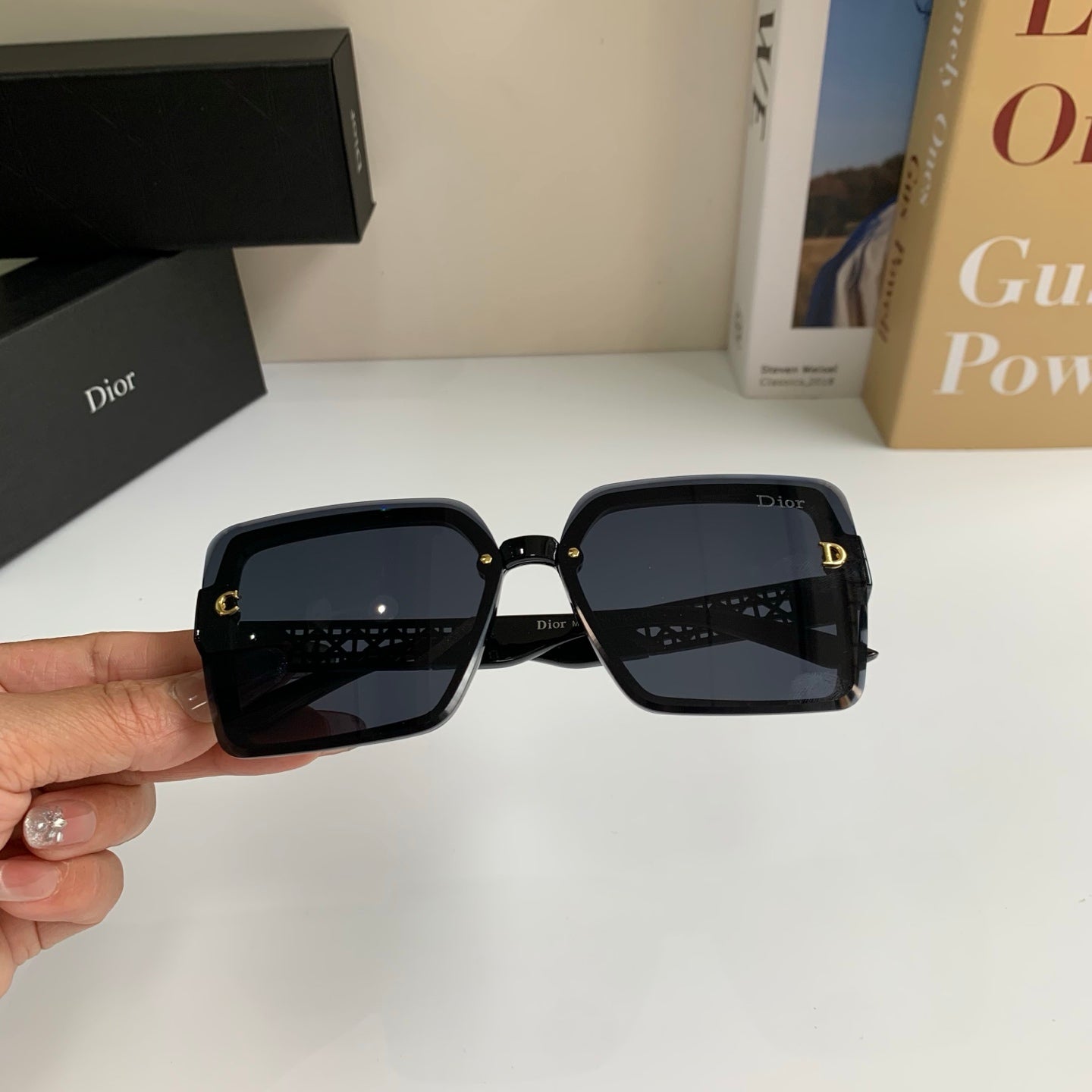 Dior Fashion Black Lens Sunglasses for Men & Women - 415393 - detail image 4