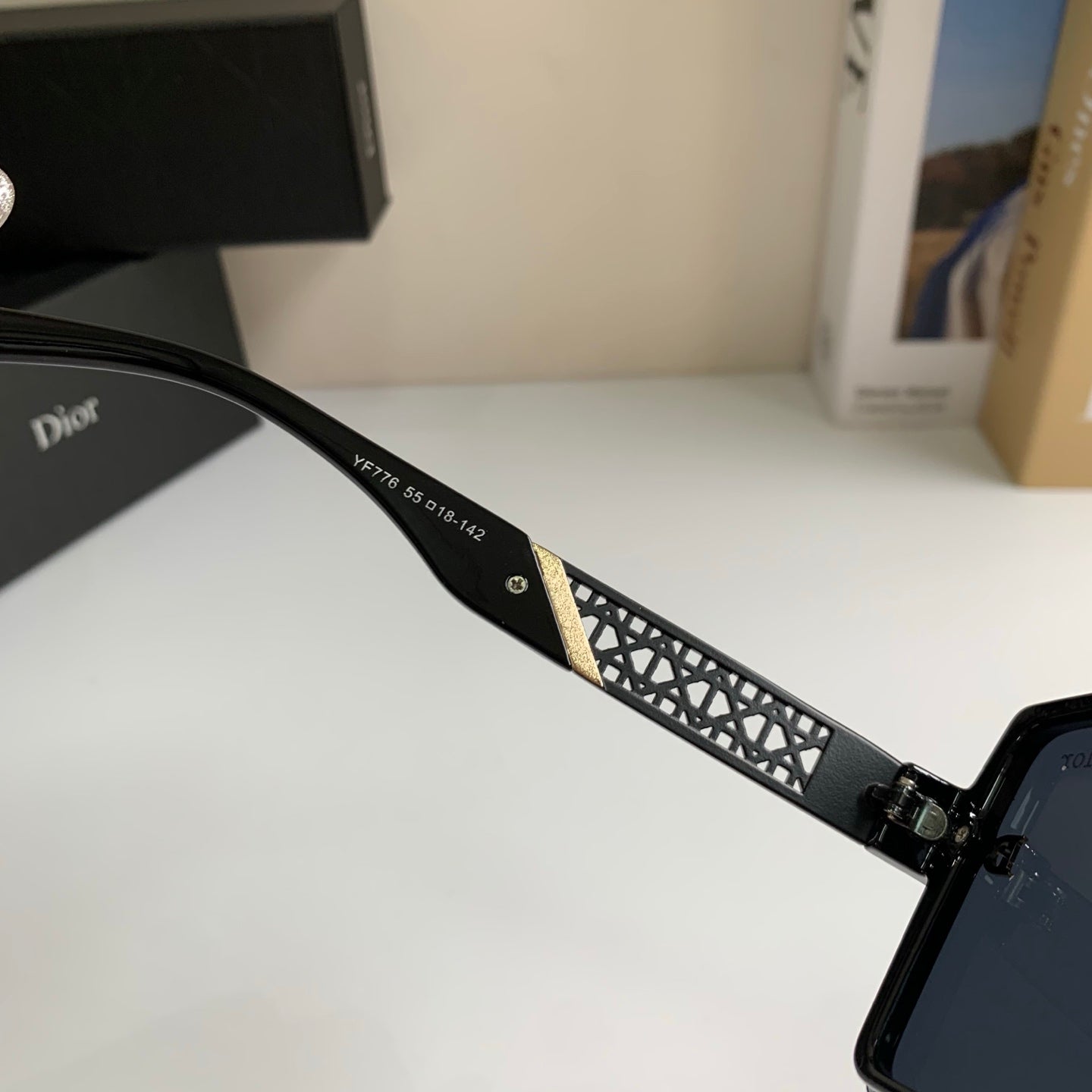 Dior Fashion Black Lens Sunglasses for Men & Women - 415393 - detail image 7