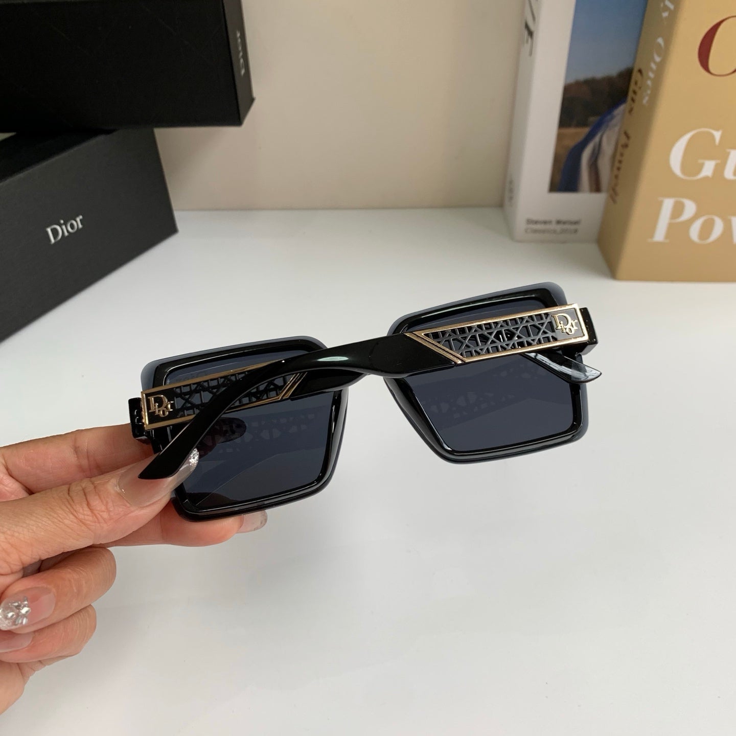 Dior Fashion Black Lens Sunglasses for Men & Women - 415393 - detail image 6
