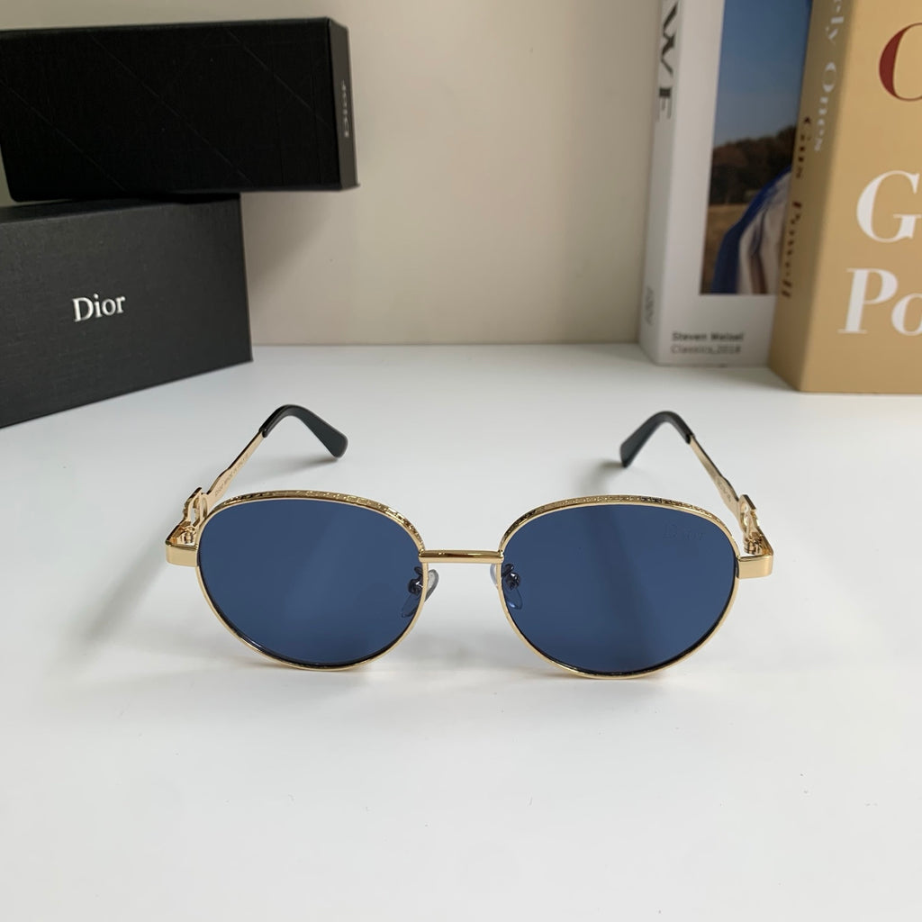 Dior Polarized Metal Fashion Blue Lens Sunglasses for Men & Women - detail image 3
