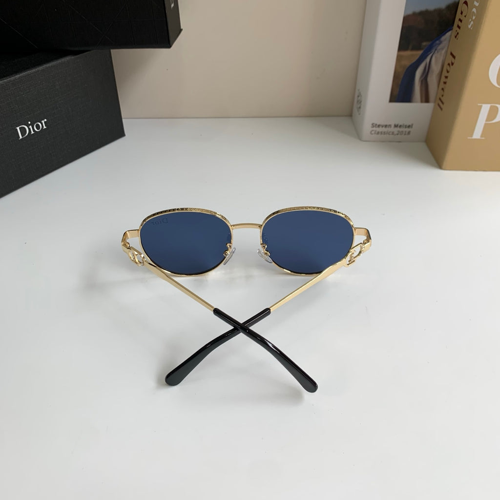 Dior Polarized Metal Fashion Blue Lens Sunglasses for Men & Women - detail image 8