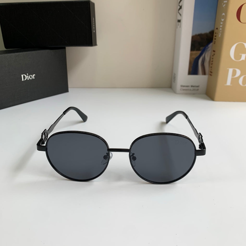 Dior Polarized Metal Fashion Black Lens Sunglasses for Men & Women - detail image 5