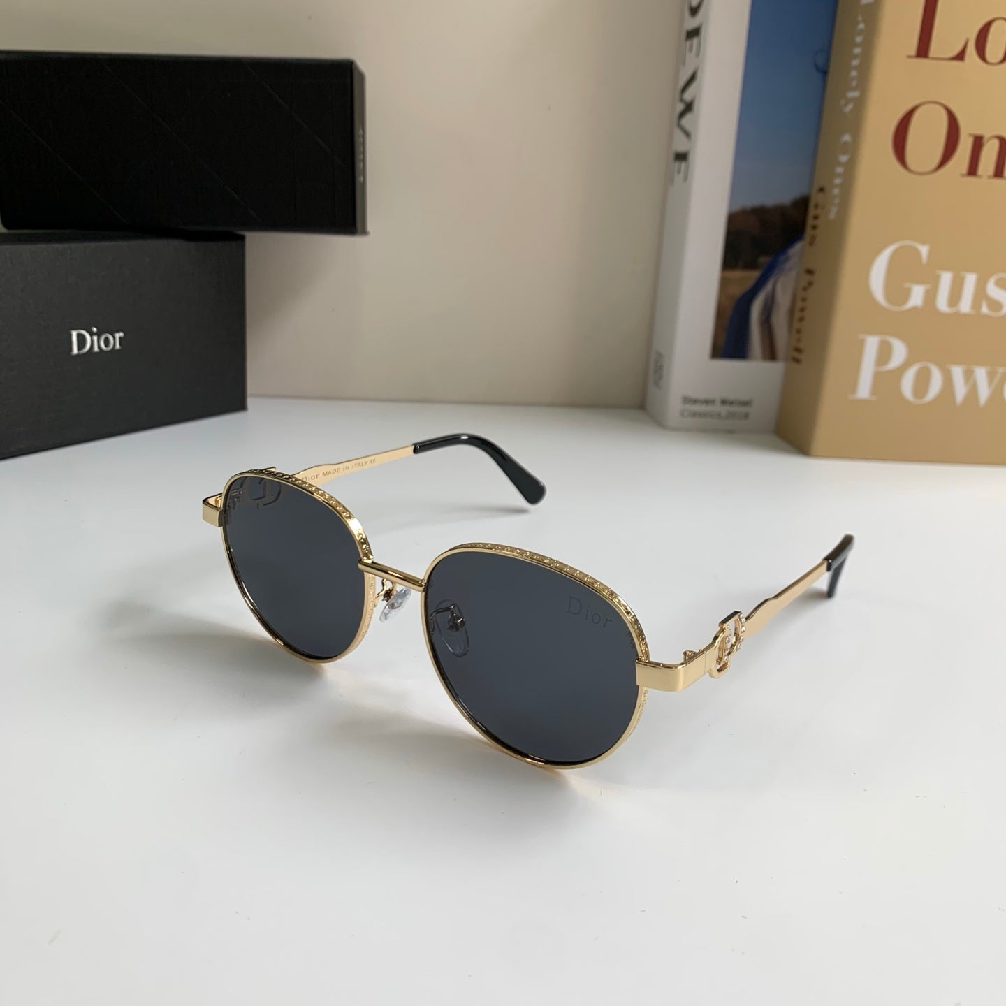 Dior Polarized Metal Fashion Silver Lens Sunglasses for Men & Women - 415396 - detail image 2