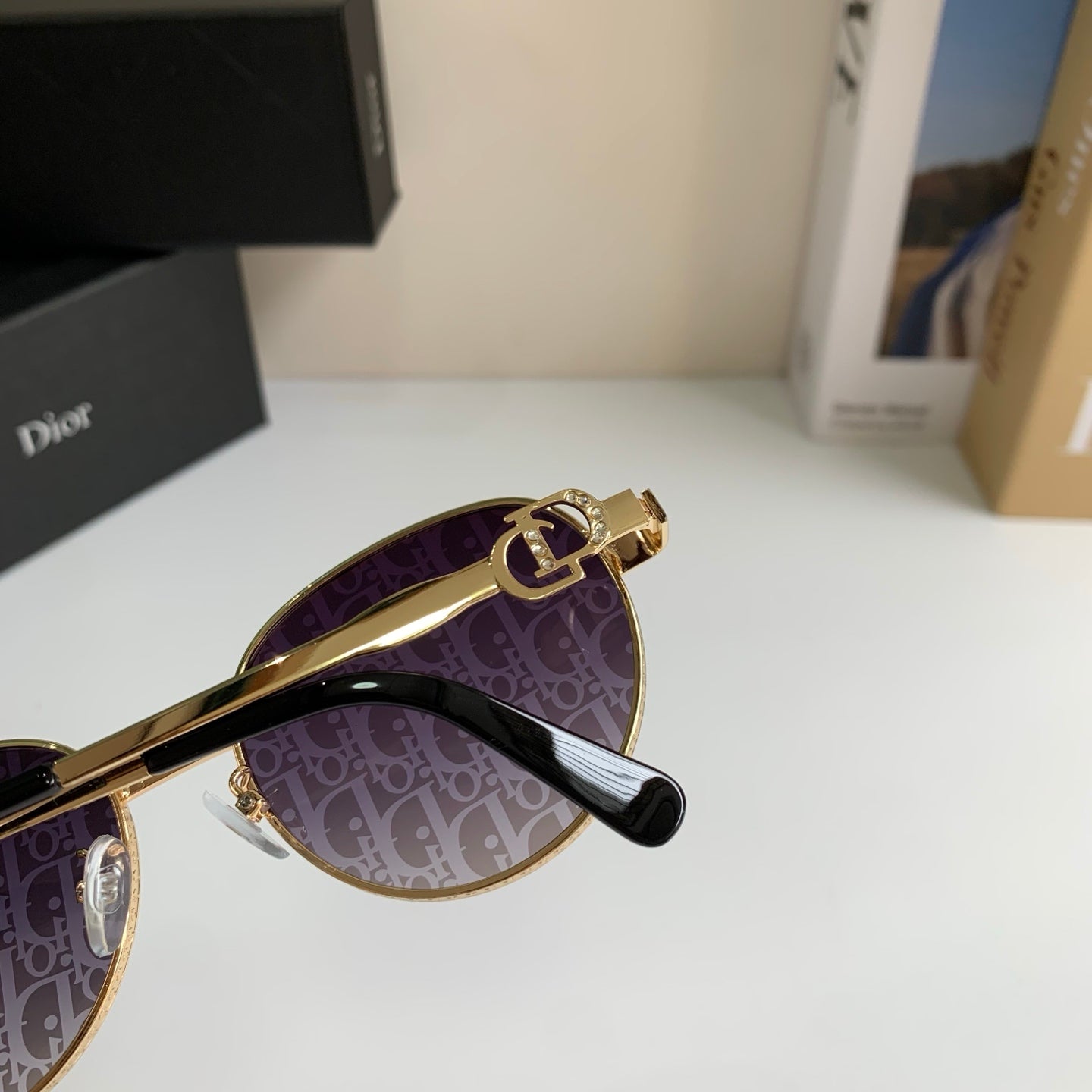 Dior Polarized Metal Fashion Silver Lens Sunglasses for Men & Women - 415397 - detail image 6