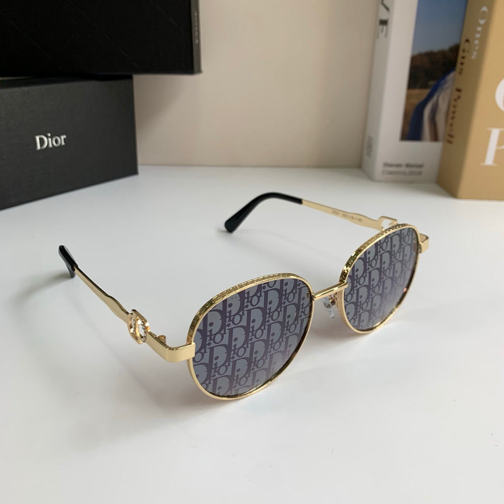Dior Polarized Metal Fashion Silver Lens Sunglasses for Men & Women - 415397