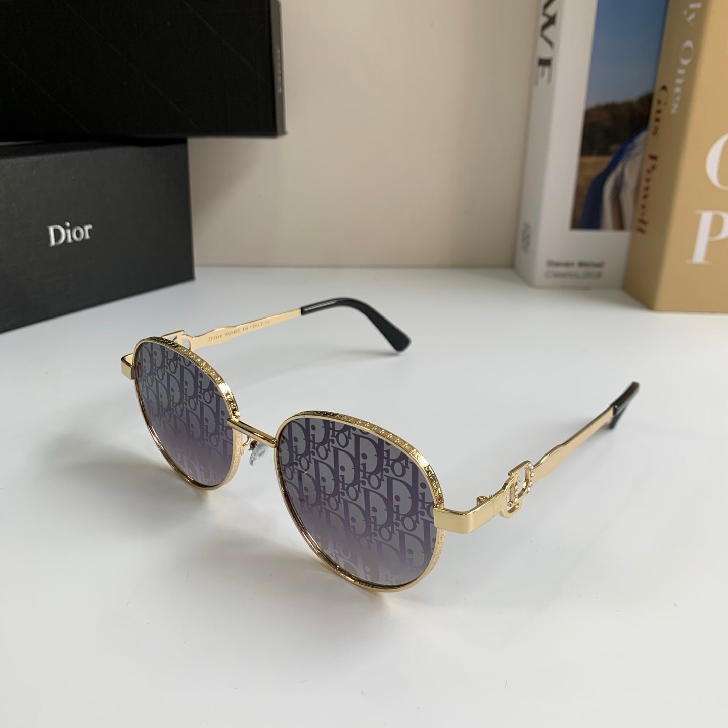 Dior Polarized Metal Fashion Silver Lens Sunglasses for Men & Women - 415397 - detail image 2