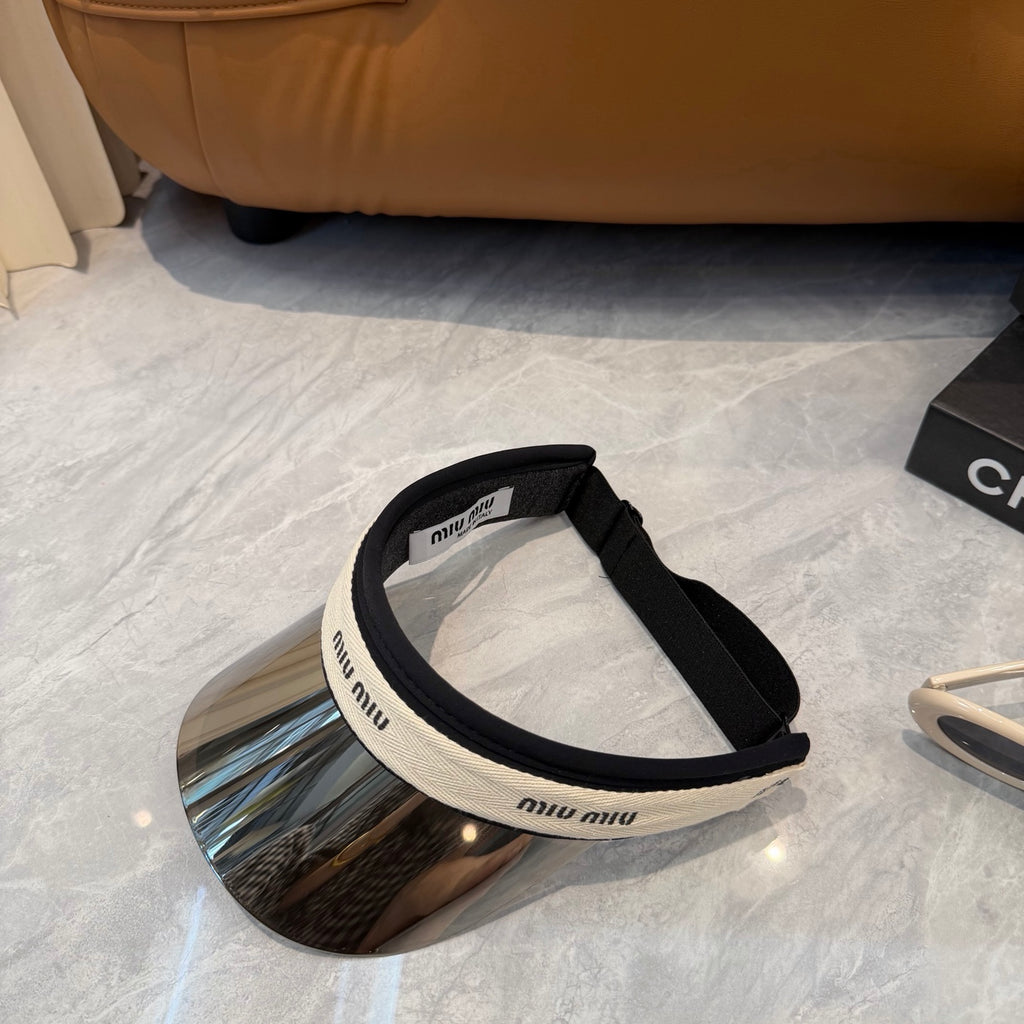 Miu Miu Blue-Light Fashion Silver Sun Visor for Men & Women - 493734 - detail image 5