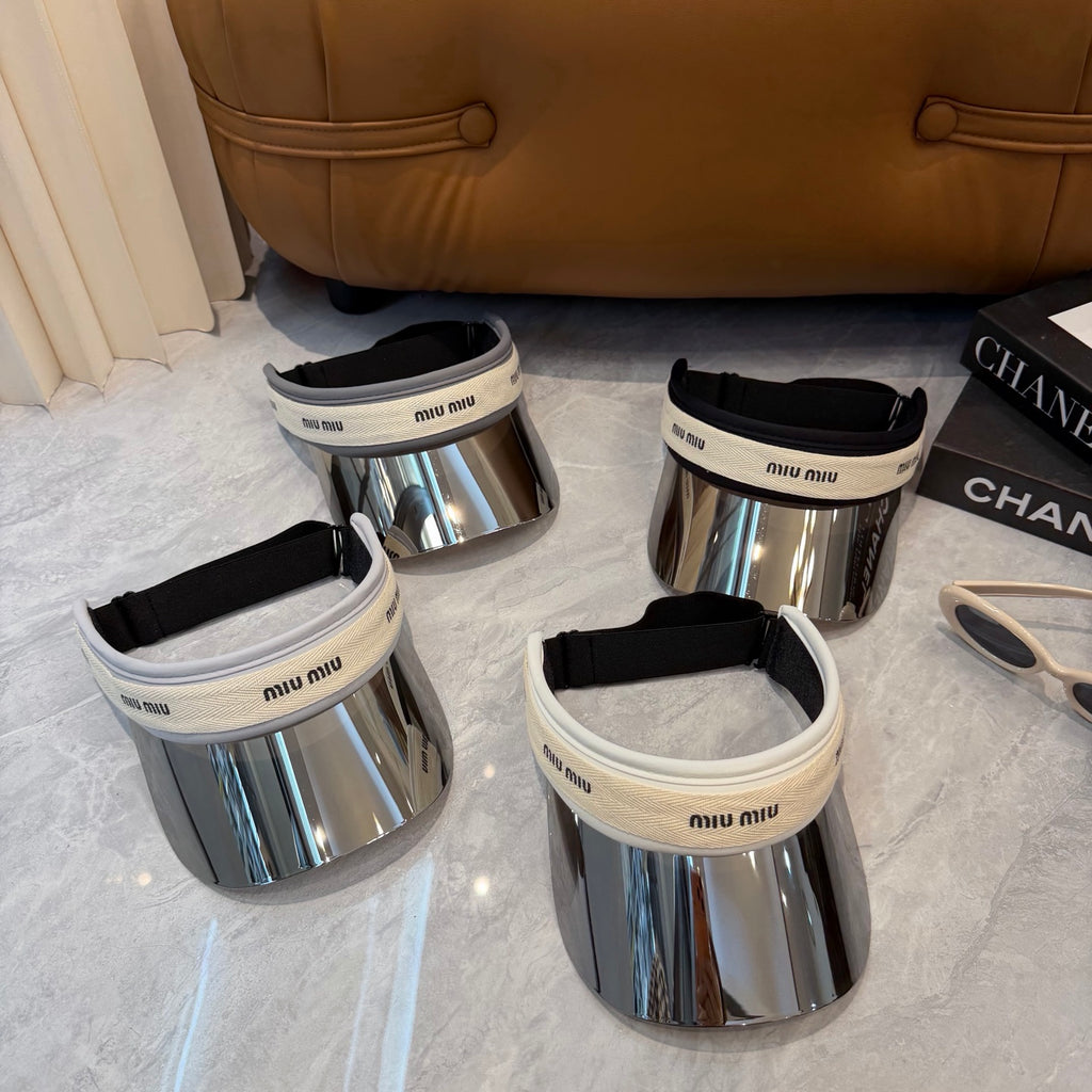 Miu Miu Blue-Light Fashion Silver Sun Visor for Men & Women - detail image 8