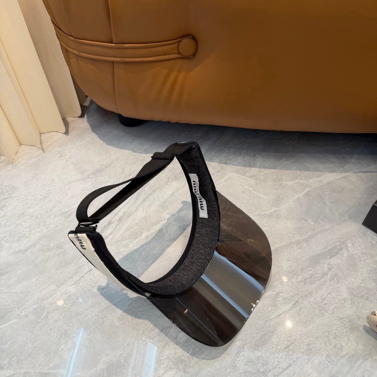 Miu Miu Blue-Light Fashion Silver Sun Visor for Men & Women - 493734 - detail image 3