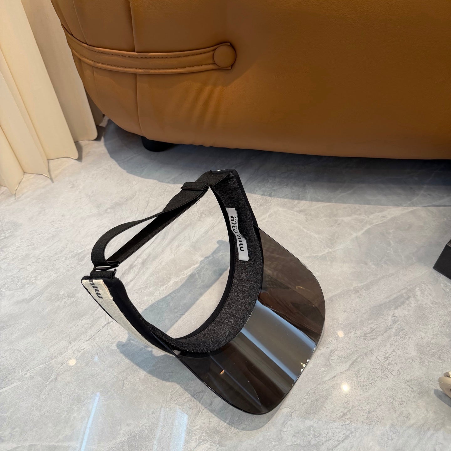 Miu Miu Blue-Light Fashion Silver Sun Visor for Men & Women - 358693 - detail image 3