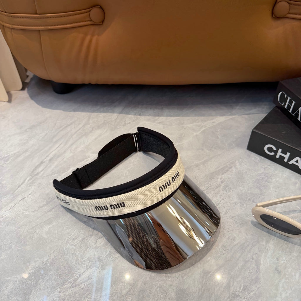 Miu Miu Blue-Light Fashion Silver Sun Visor for Men & Women - 358693 - detail image 6