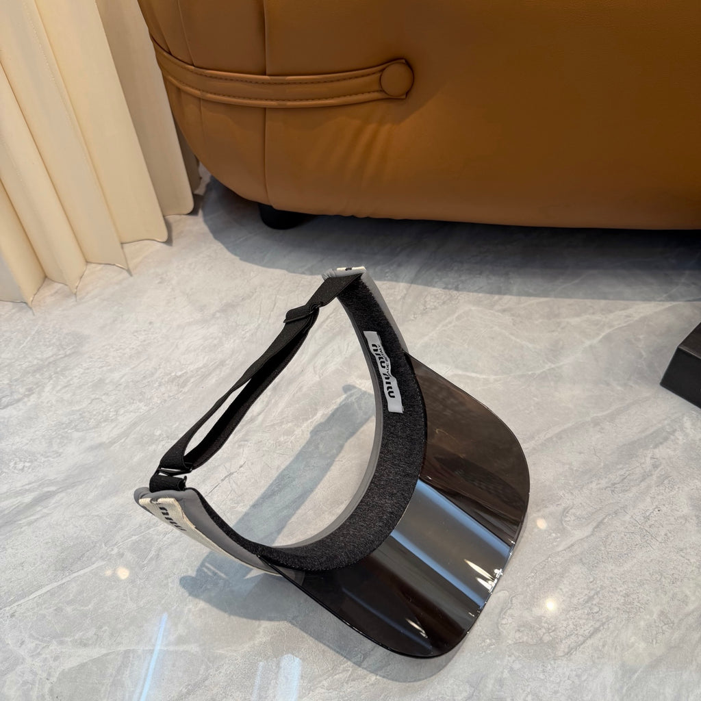 Miu Miu Blue-Light Fashion Silver Sun Visor for Men & Women - 358694 - detail image 3