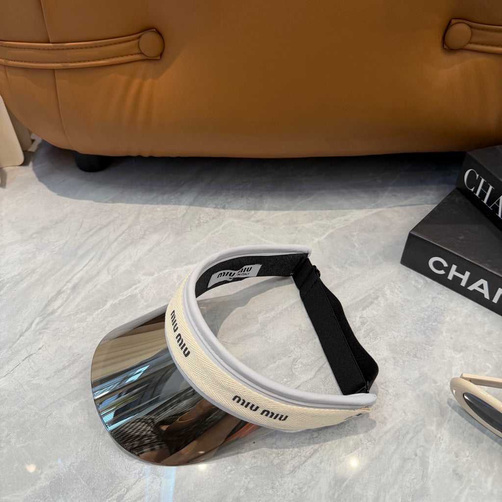Miu Miu Blue-Light Fashion Silver Sun Visor for Men & Women - 358695 - detail image 5