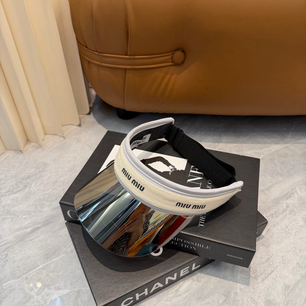 Miu Miu Blue-Light Fashion Silver Sun Visor for Men & Women - 358695 - detail image 7