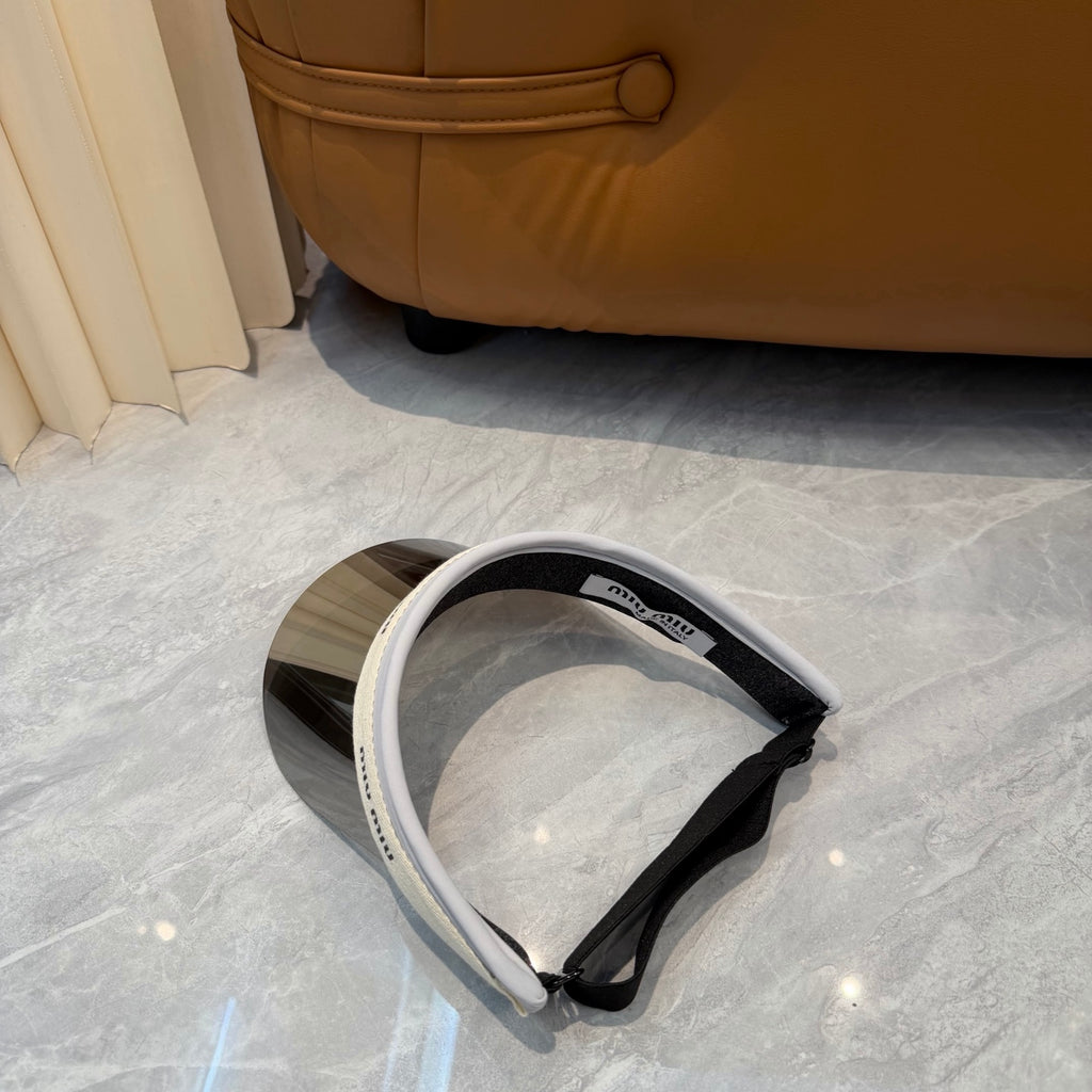Miu Miu Blue-Light Fashion Silver Sun Visor for Men & Women - 358695 - detail image 2