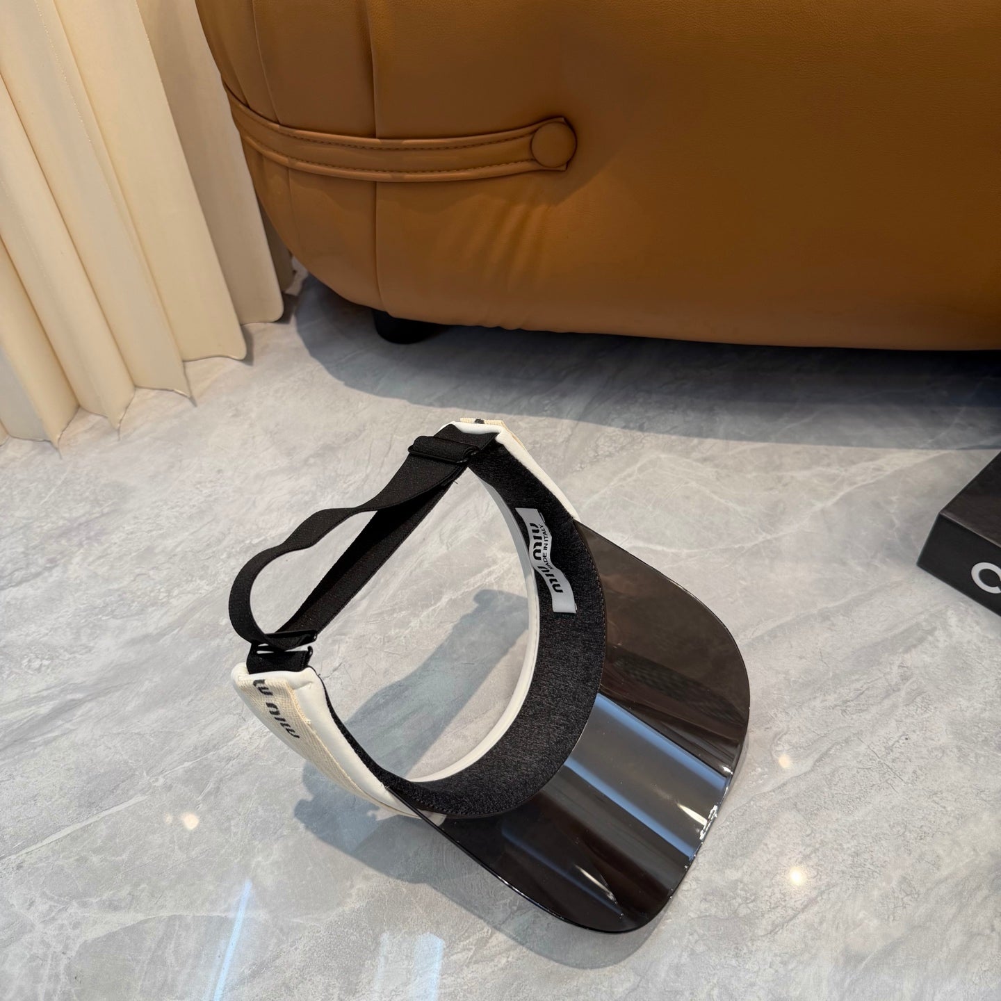 Miu Miu Blue-Light Fashion Silver Sun Visor for Men & Women - 358696 - detail image 3