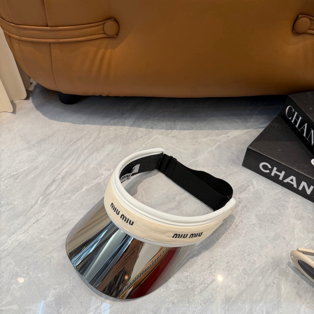 Miu Miu Blue-Light Fashion Silver Sun Visor for Men & Women - 358696 - detail image 5