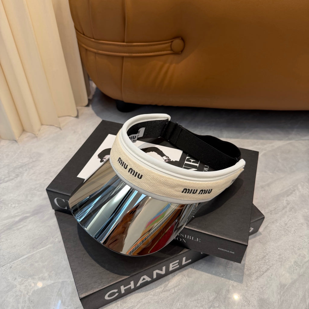 Miu Miu Blue-Light Fashion Silver Sun Visor for Men & Women - 358696 - detail image 7