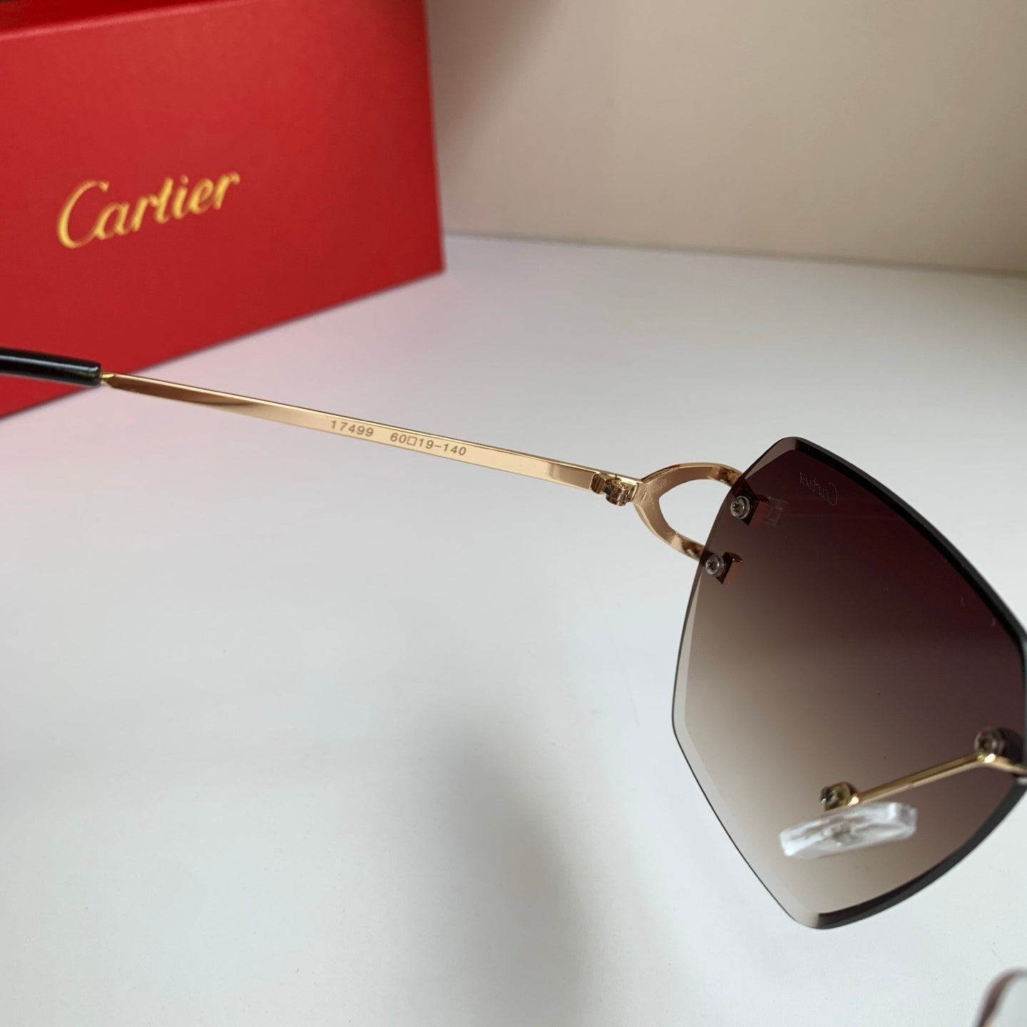 Cartier Fashion Red Lens Sunglasses for Men & Women - 432220 - detail image 6