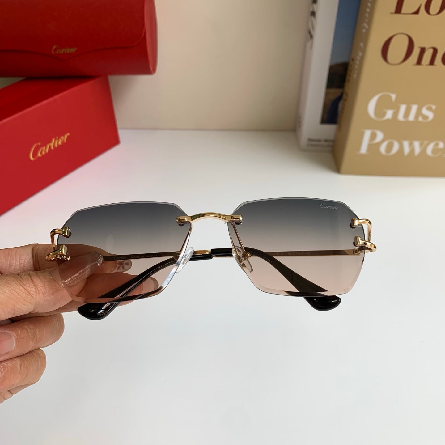 Cartier Fashion Silver Lens Sunglasses for Men & Women - 432223 - detail image 3