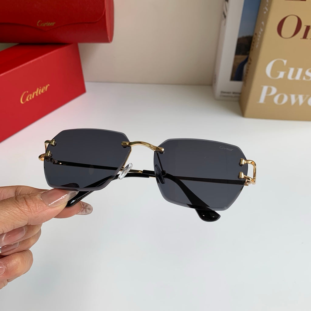 Cartier Fashion Black Lens Sunglasses for Men & Women - 432225 - detail image 3