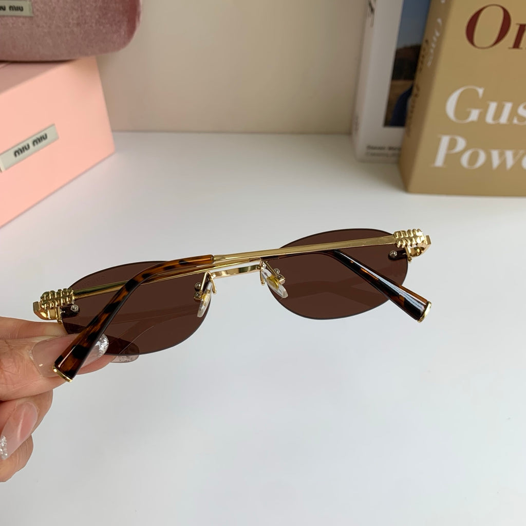 Miu Miu Round Silver Lens Sunglasses for Men & Women - 432587 - detail image 6